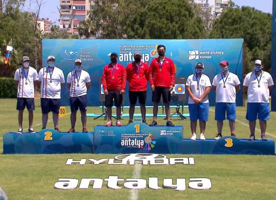 Η Εθνική Ομάδα Σύνθετου Τόξου Ανδρών κατέκτησε το χάλκινο μετάλλιο στους Πανευρωπαϊκούς Αγώνες Τοξοβολίας στην Αττάλεια της Τουρκίας