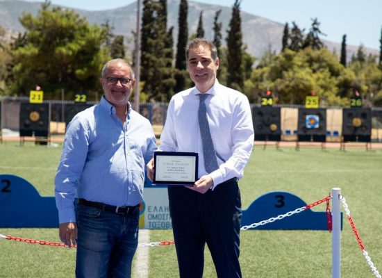 Η Ε.Ο.Τοξοβολιας ευχαριστεί τον Δήμαρχο Αλίμου κ.Ανδρεα Κονδύλη για την προσφορά του στην διοργάνωση του Πρωταθλήματος Τοξοβολίας Α/Χ στο 2ο Γυμναστήριο Αλίμου στις 29 με 30 Ιουνίου 2024